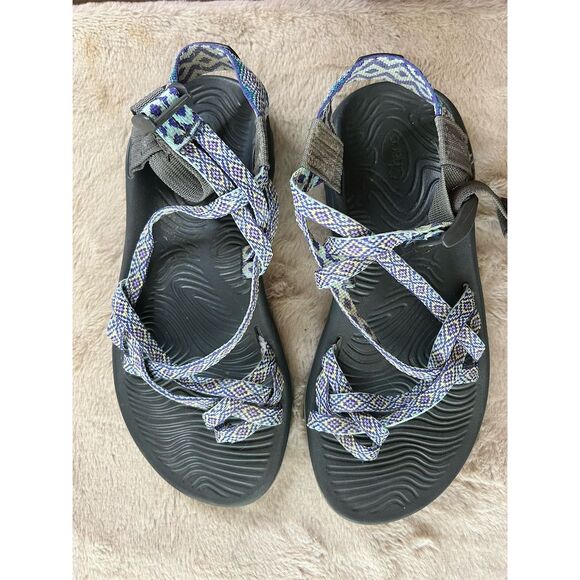 Chaco Women's Strappy Sport Hiking Sandals Blue Size 7 - Picture 6 of 8